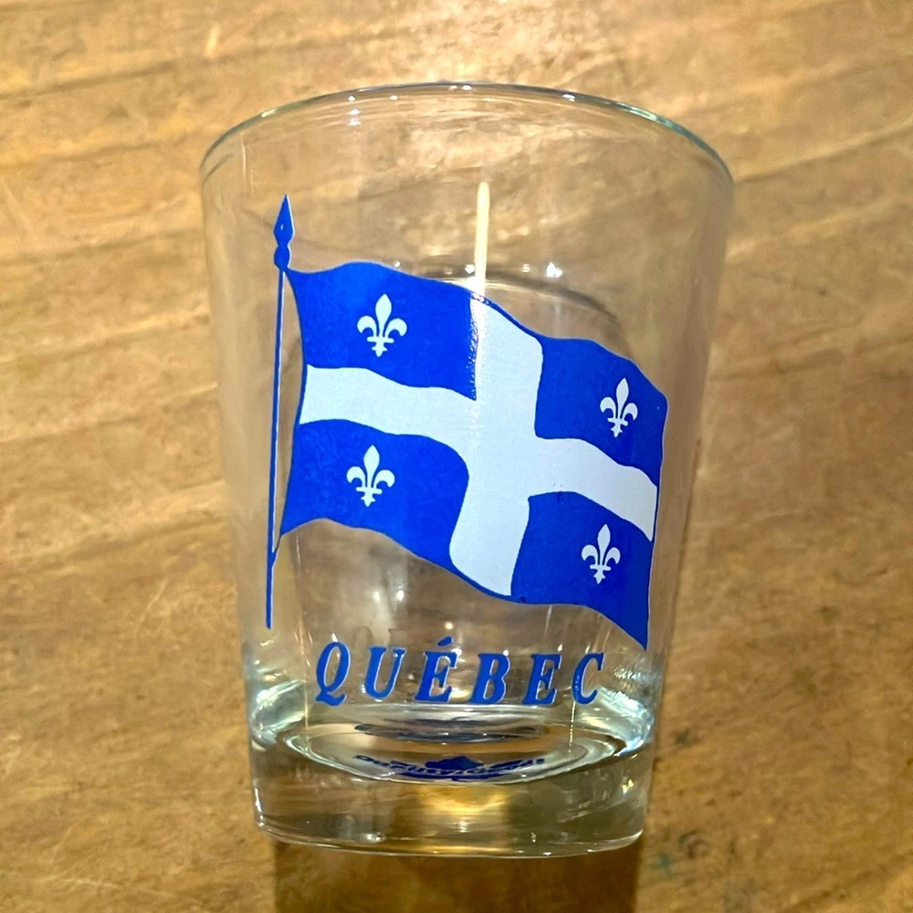 Collectible Quebec Flag Fleur de Lis Canada Shot